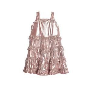 NEW ISOBELLA & CHLOE girl pink shine bright dress in pink shimmer